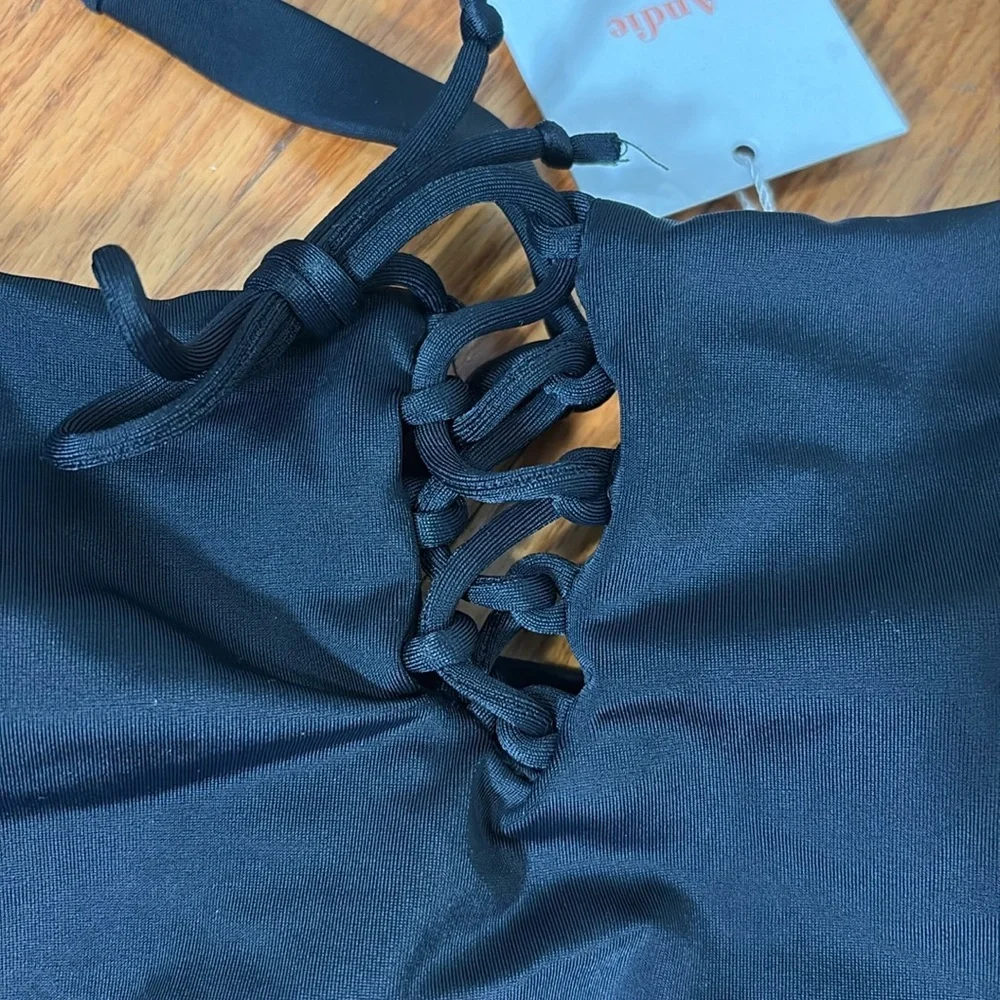 Andie‎ The Macao One Piece Swimsuit Black size XS NWT